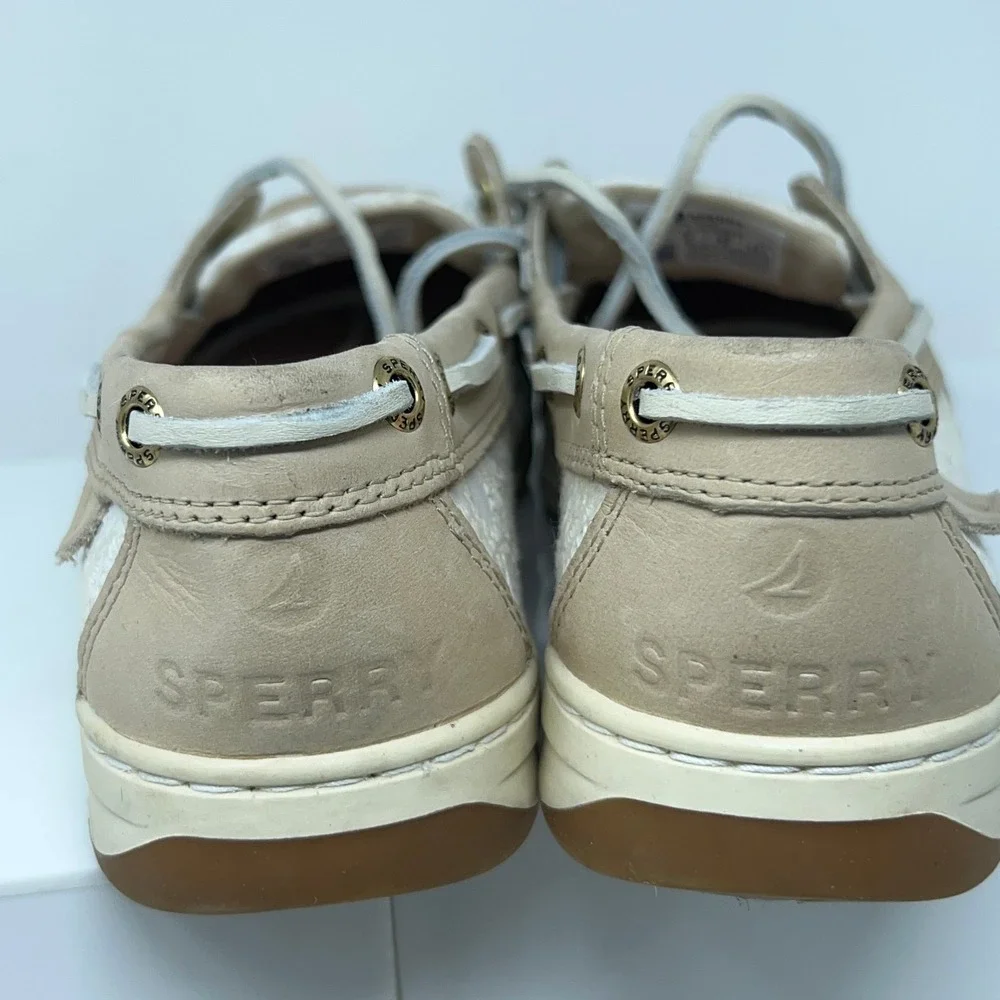 Sperry Womens 6.5 Tan Memory Foam Angelfish 1 Eye Top-Sider Boat Shoes NWOB